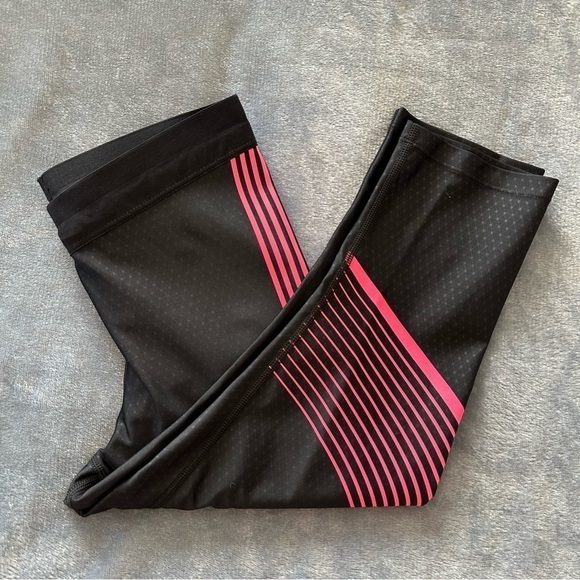 NWT Nike POWER SPEED Running Capris 801694-013 Black PINK - Picture 13 of 14